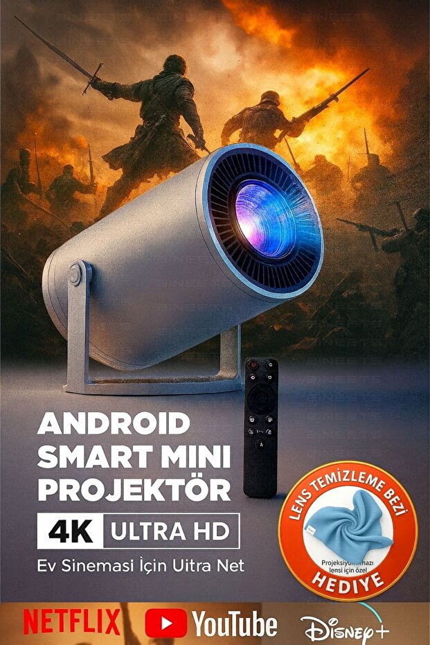 Sinema Kalitesini Eve Taşıyın: Brightor 4K Projektör ile Kusursuz Netlik.