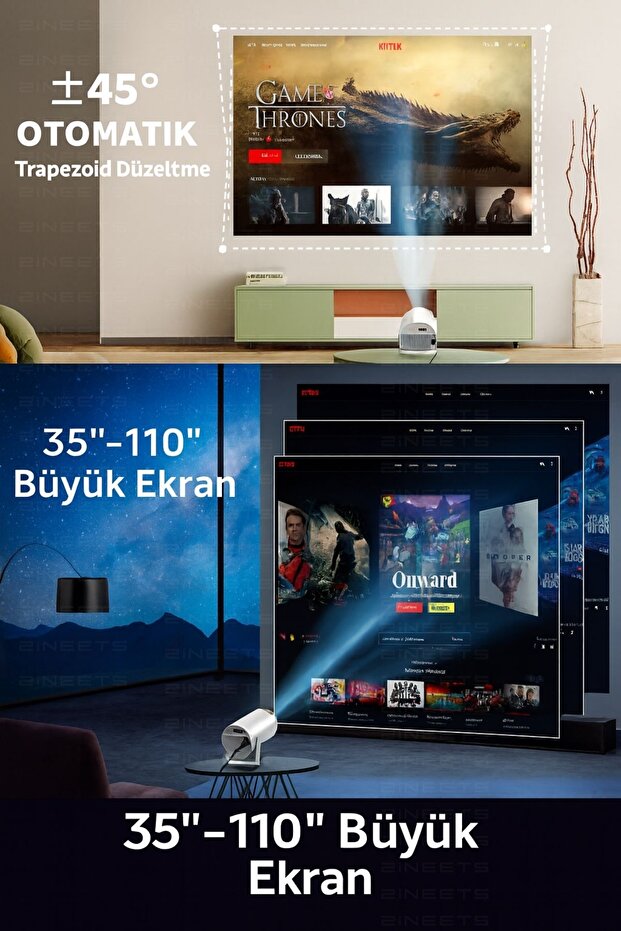 Sinema Kalitesini Eve Taşıyın: Brightor 4K Projektör ile Kusursuz Netlik.