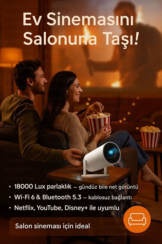 Sinema Kalitesini Eve Taşıyın: Brightor 4K Projektör ile Kusursuz Netlik.