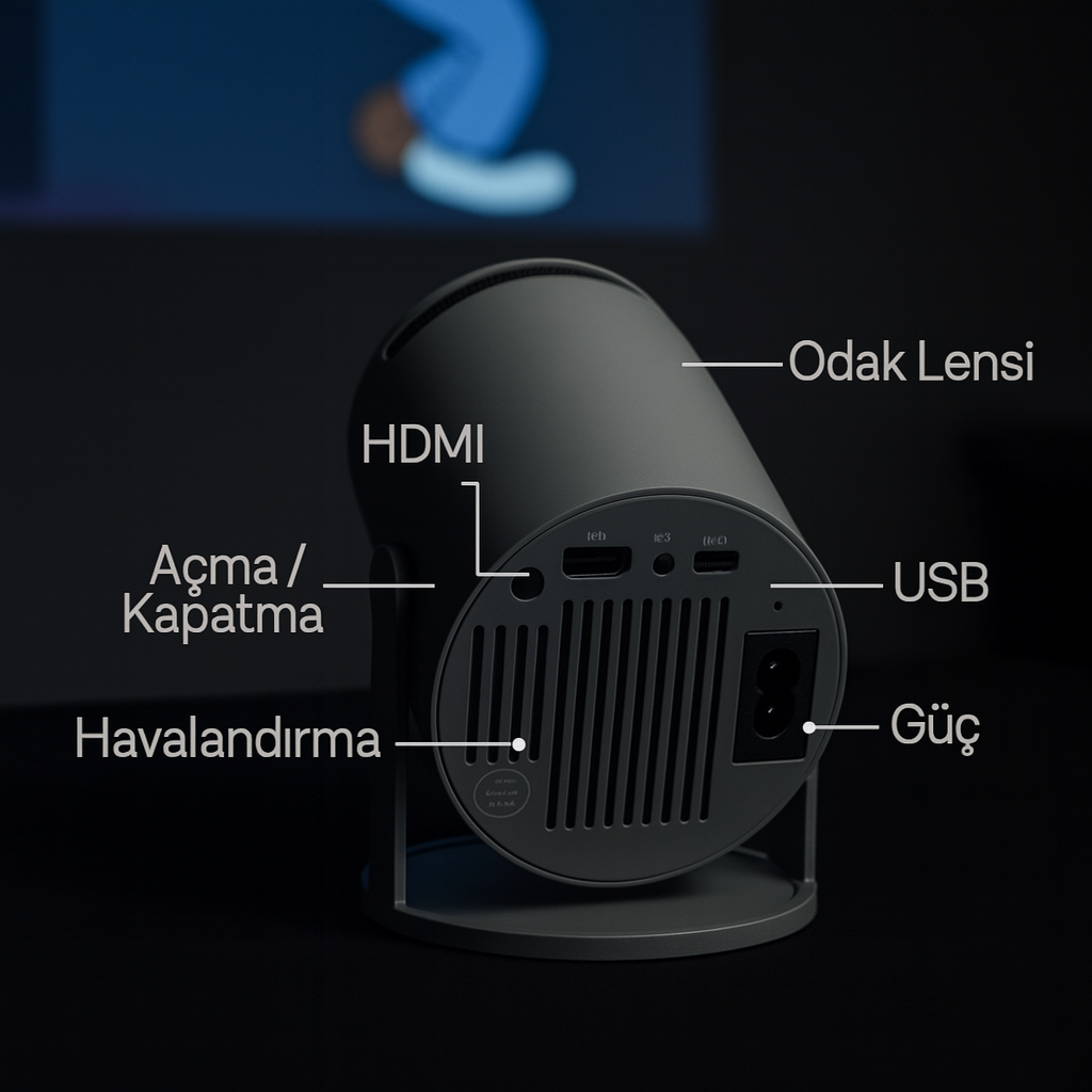 Sinema Kalitesini Eve Taşıyın: Brightor 4K Projektör ile Kusursuz Netlik.